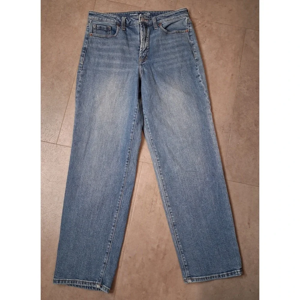 Old Navy High Waist OG Loose Womens Size 10 Wide Leg Causal Workwear - Picture 2 of 8
